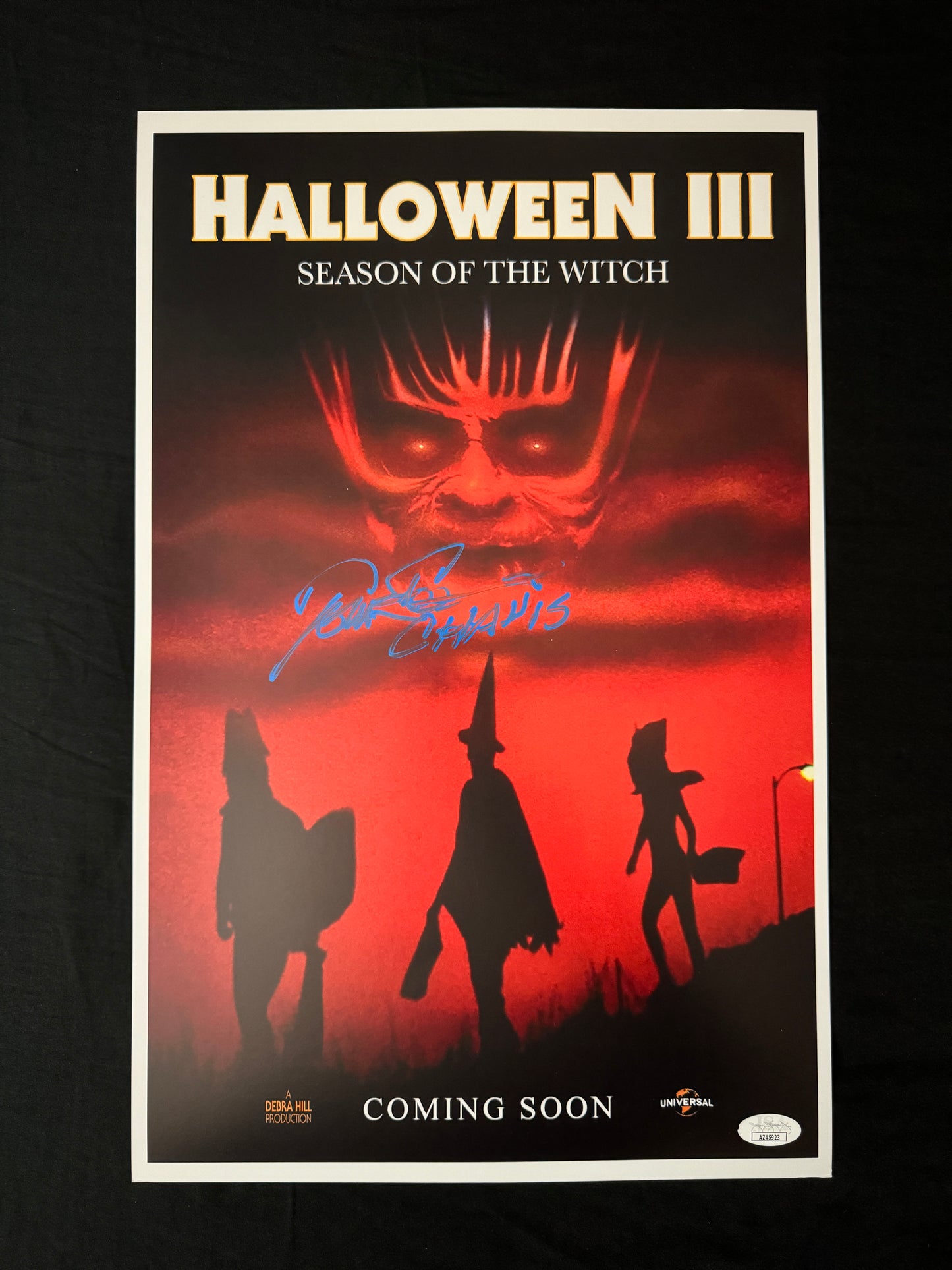 Tom Atkins signed 11X17 Halloween 3 photo W/ JSA COA